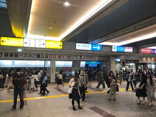 ストラッシュ立川店 行き方,道順,アクセス